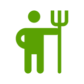 Agriculture worker icon